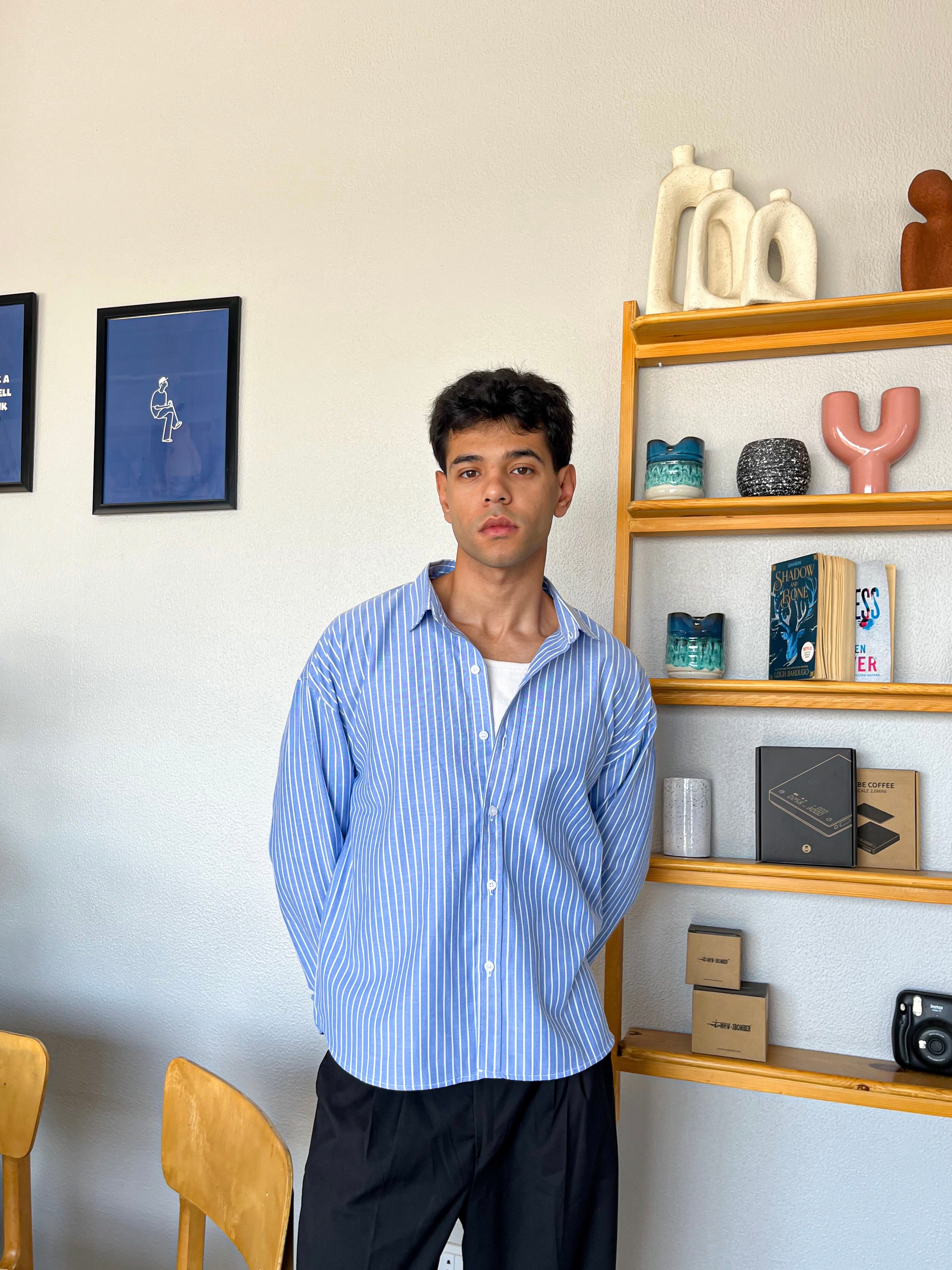 S\BLUE STRIPE - LONG SLEEVE SHIRT