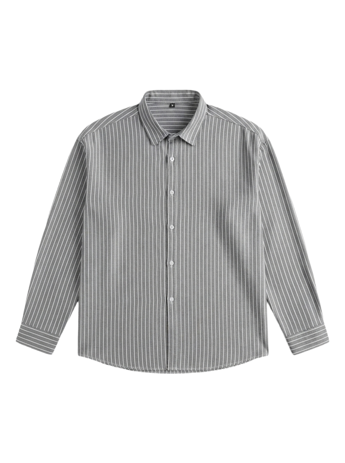 D\GRAY STRIPE - LONG SLEEVE SHIRT