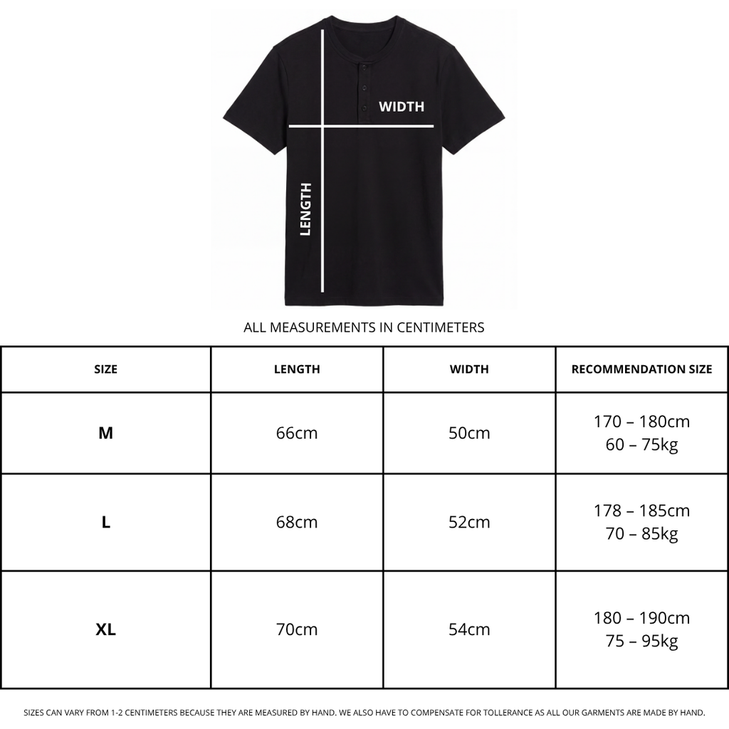 BLACK HENLEY SHIRT